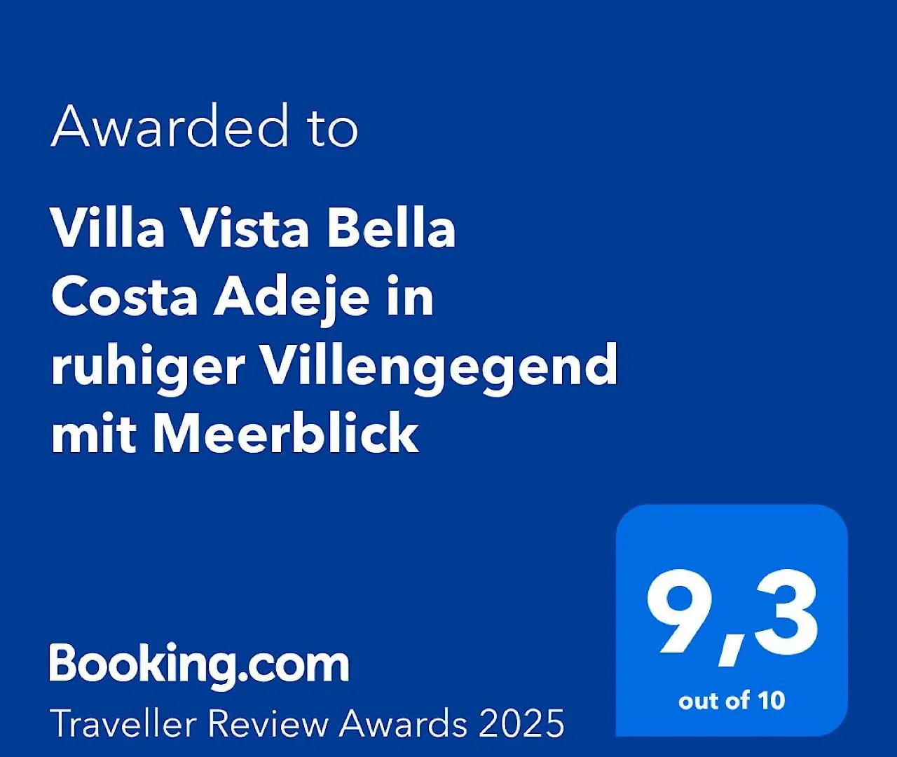 Villa Vista Bella Costa Adeje In Ruhiger Villengegend Mit Meerblick